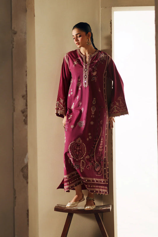 RASPBERRY ROSE | E4408/103/524 | Rozana Collection SS '26- Drop 7 | Ethnc