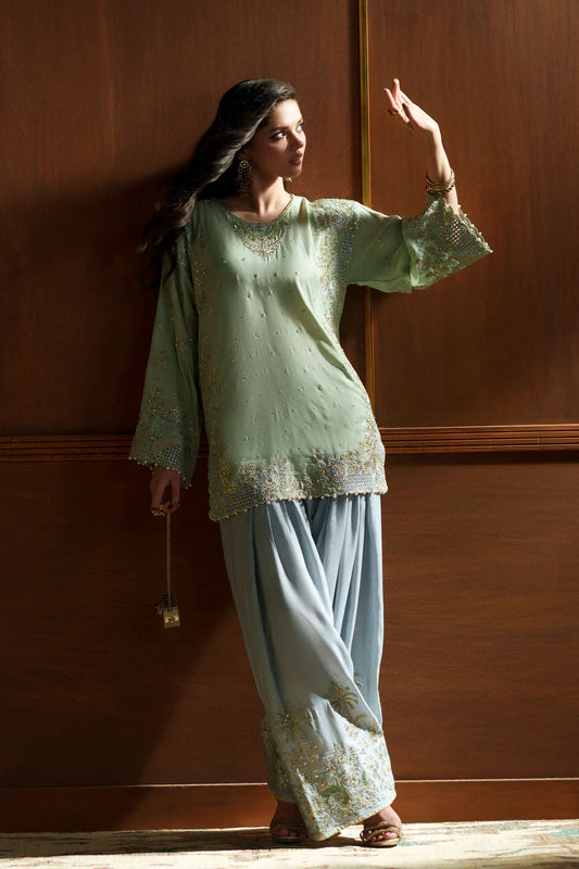 PASTEL GREEN | E1124/104/721 | Women Boutique Summer '26- Drop 4 | Ethnc