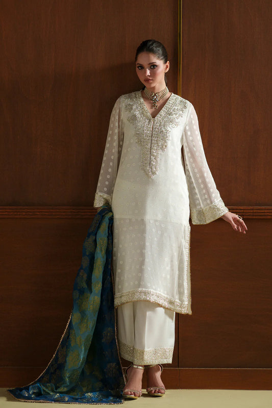 WHITE | E0785/104/001 | Women Boutique Summer '26- Drop 4 | Ethnc