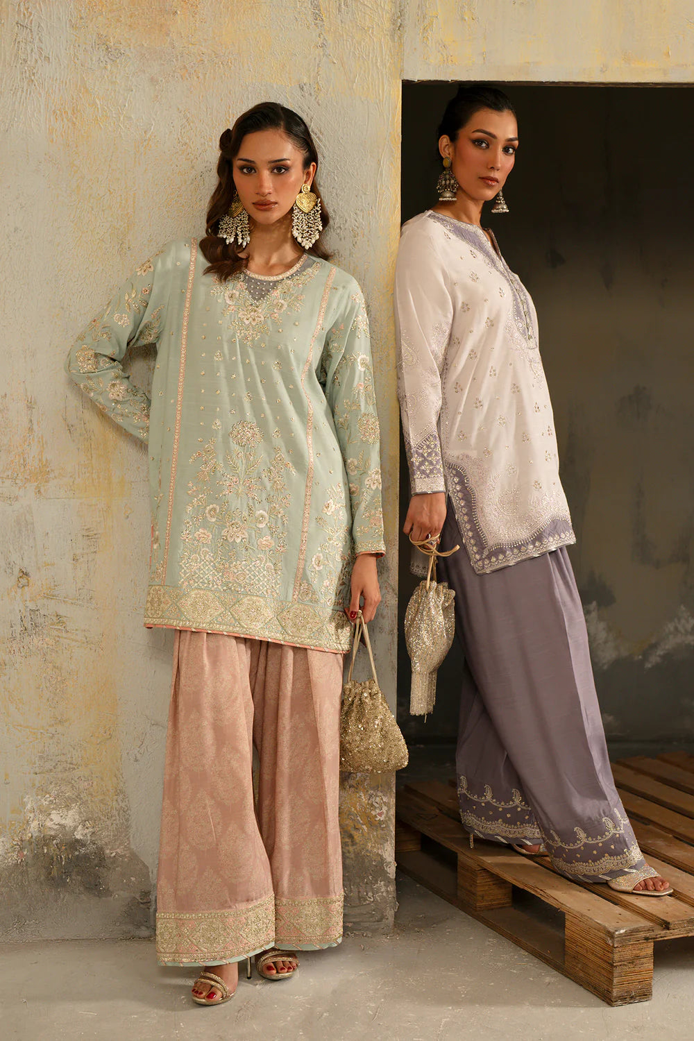 PASTEL GREEN | E1058/104/721 | Boutique collection SS' 26 Drop 2 | Ethnc