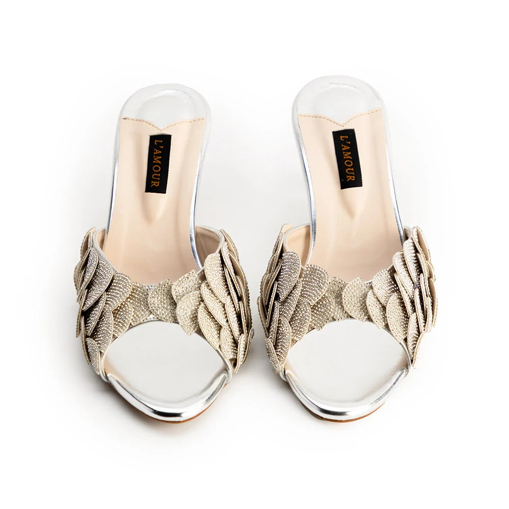 Aqua - Kitten Silver | L'AMOUR | FOOTWEAR