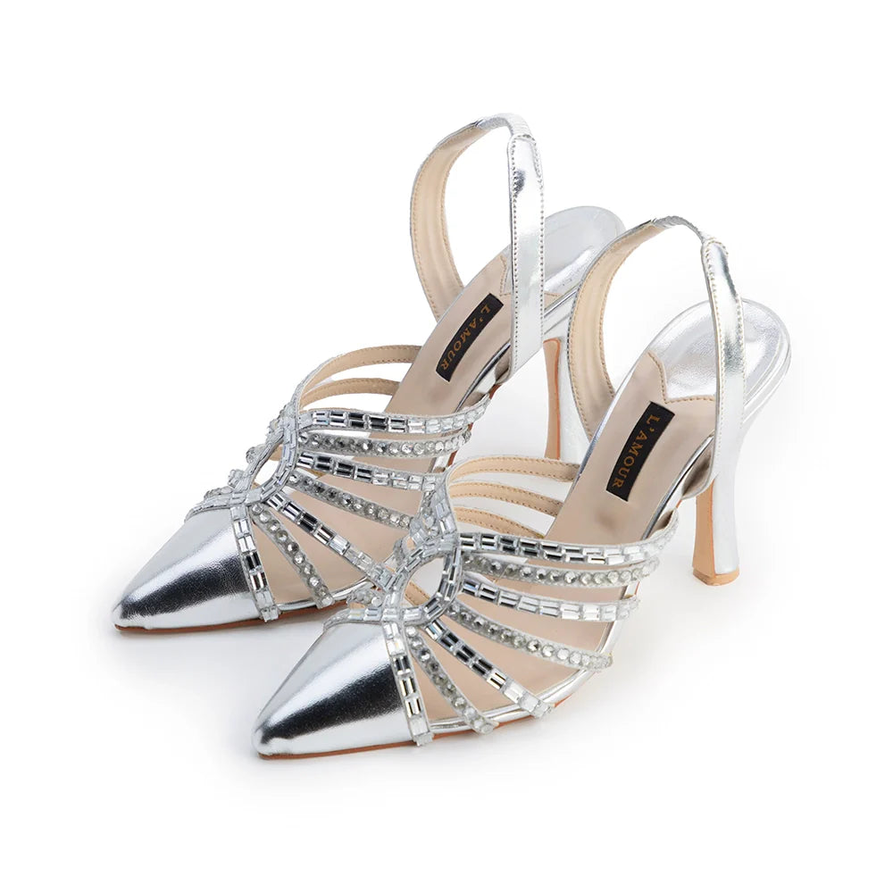 Rima - Silver Heels | L'AMOUR | FOOTWEAR