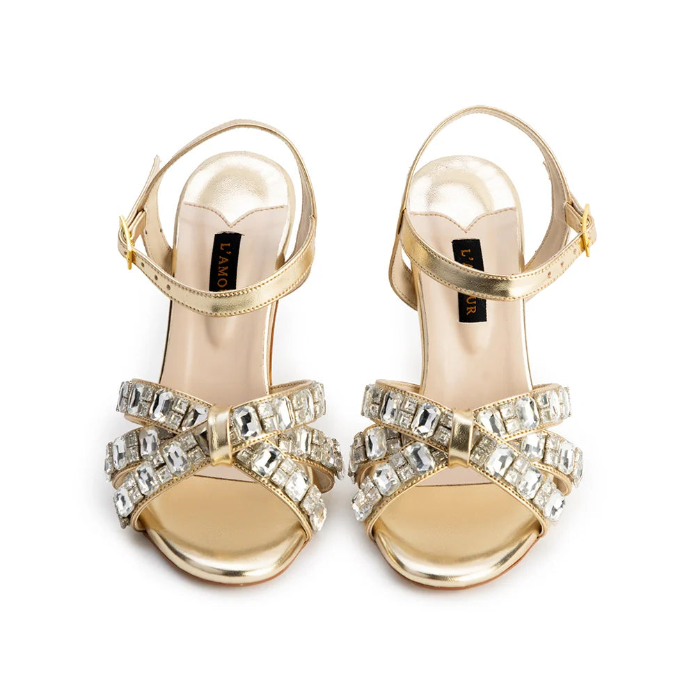 Diva - Gold Heels | L'AMOUR | FOOTWEAR