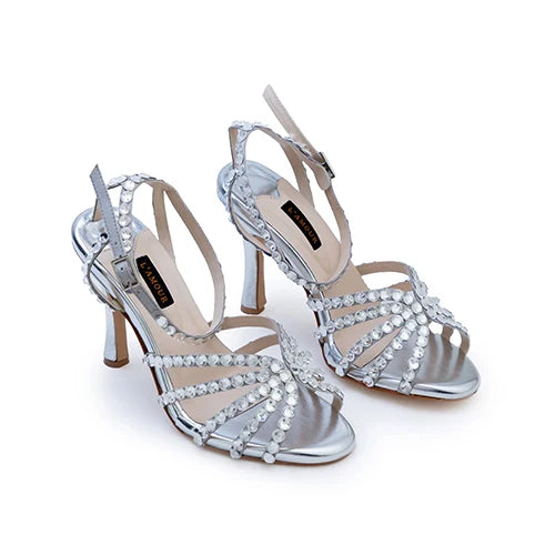 Zeenia Stiletto Heels - Silve | ODE TO CLASSICS - DROP IV | L'AMOUR | FOOTWEAR