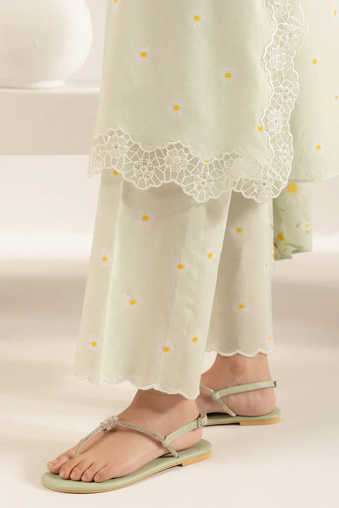 PASTEL FLORET-3PC (SHIRT, TROUSER & DUPATTA) | Cross Stitch(RTS)