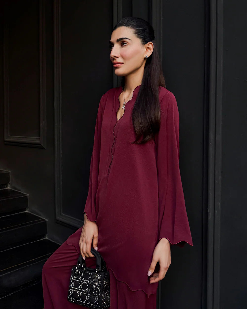 Burgundy Scallop Set | LIRA