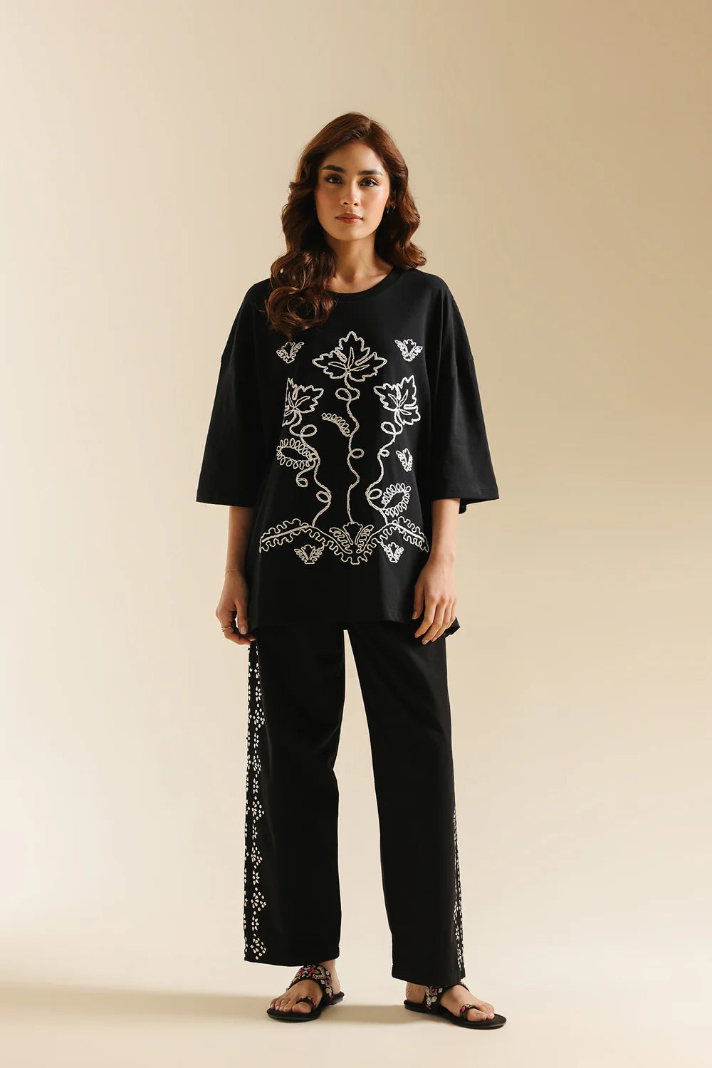 BLACK | S4E0562/119/901 | Boho Look Book | Ethnc