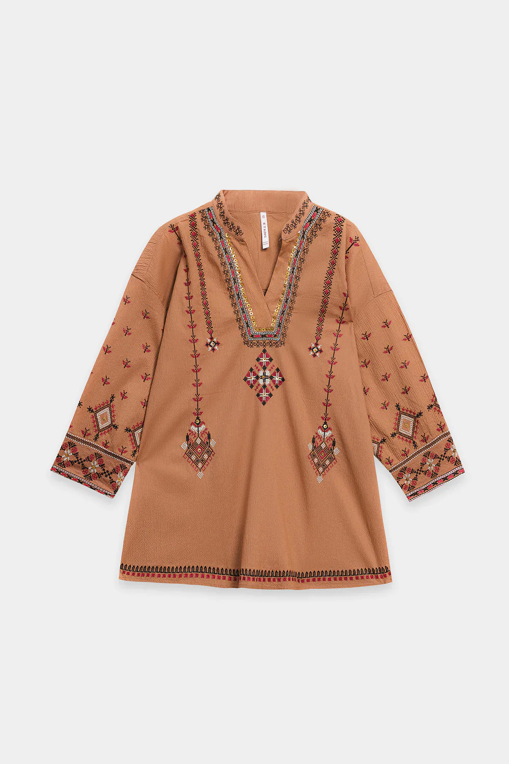 DARK BROWN | S4E0586/119/803 | Boho Look Book | Ethnc