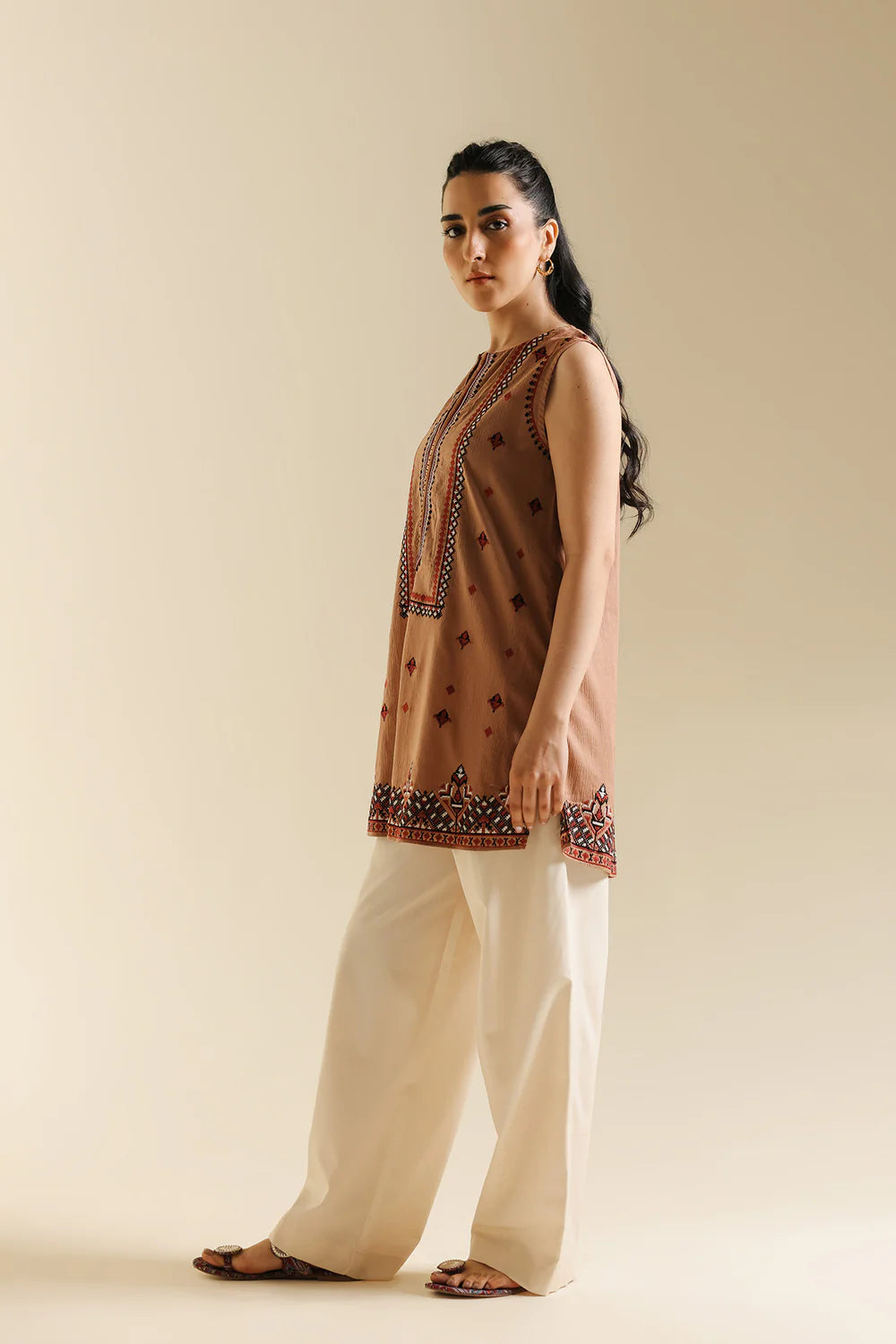 CHOCOLATE BROWN | S4E0587/119/804 | Boho Look Book | Ethnc