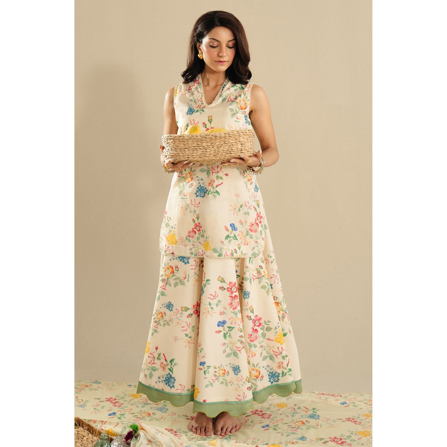 SPANISH CREAM OUTFIT | DYOT | Monsoon' 25