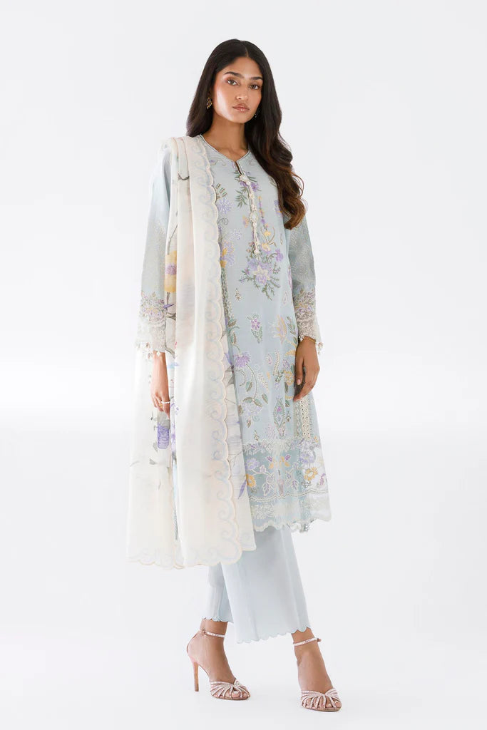 SC26LUX103BP3 | Spring Summer '26 - Stitched Luxury Lawn Suit | SANA SAFINAZ