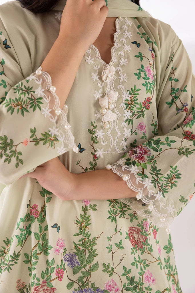 SC26MUZ202BP3 | Spring Summer '26 - Stitched Embroidered Muzlin Lawn Suit | SANA SAFINAZ