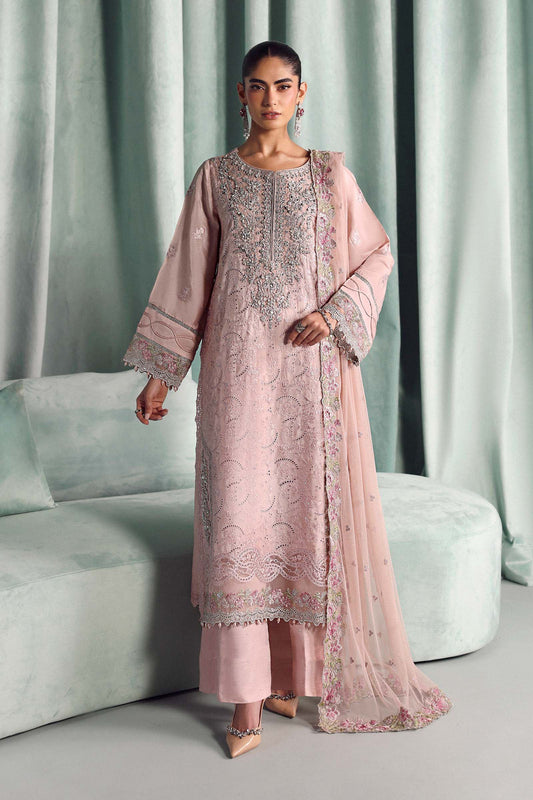 SF-EA26-37 | 3 Piece Embroidered Tissue Silk Suit | MARIA.B