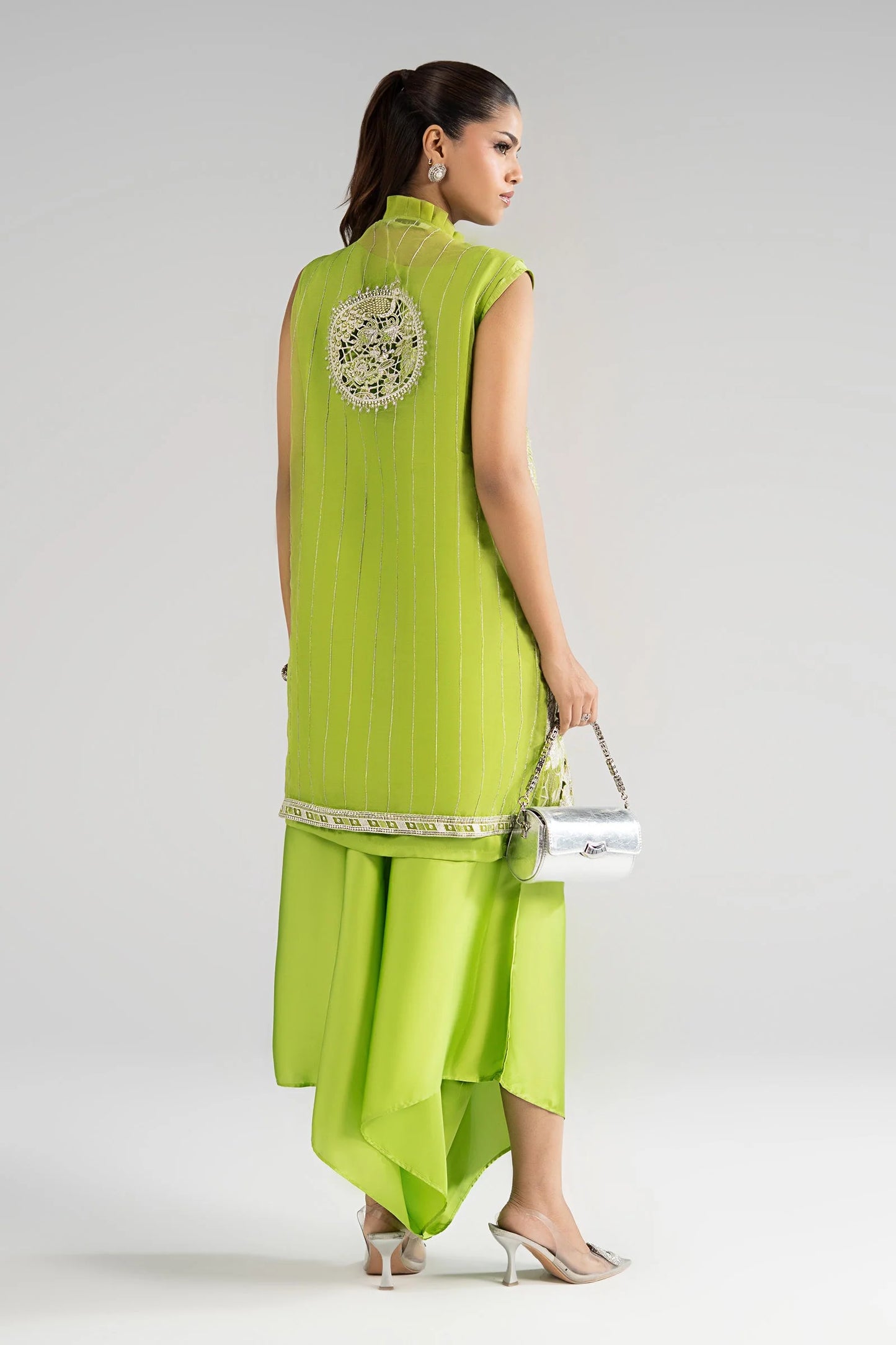 SF-EA26-22 | 3 Piece Embroidered Organza Suit | MARIA.B