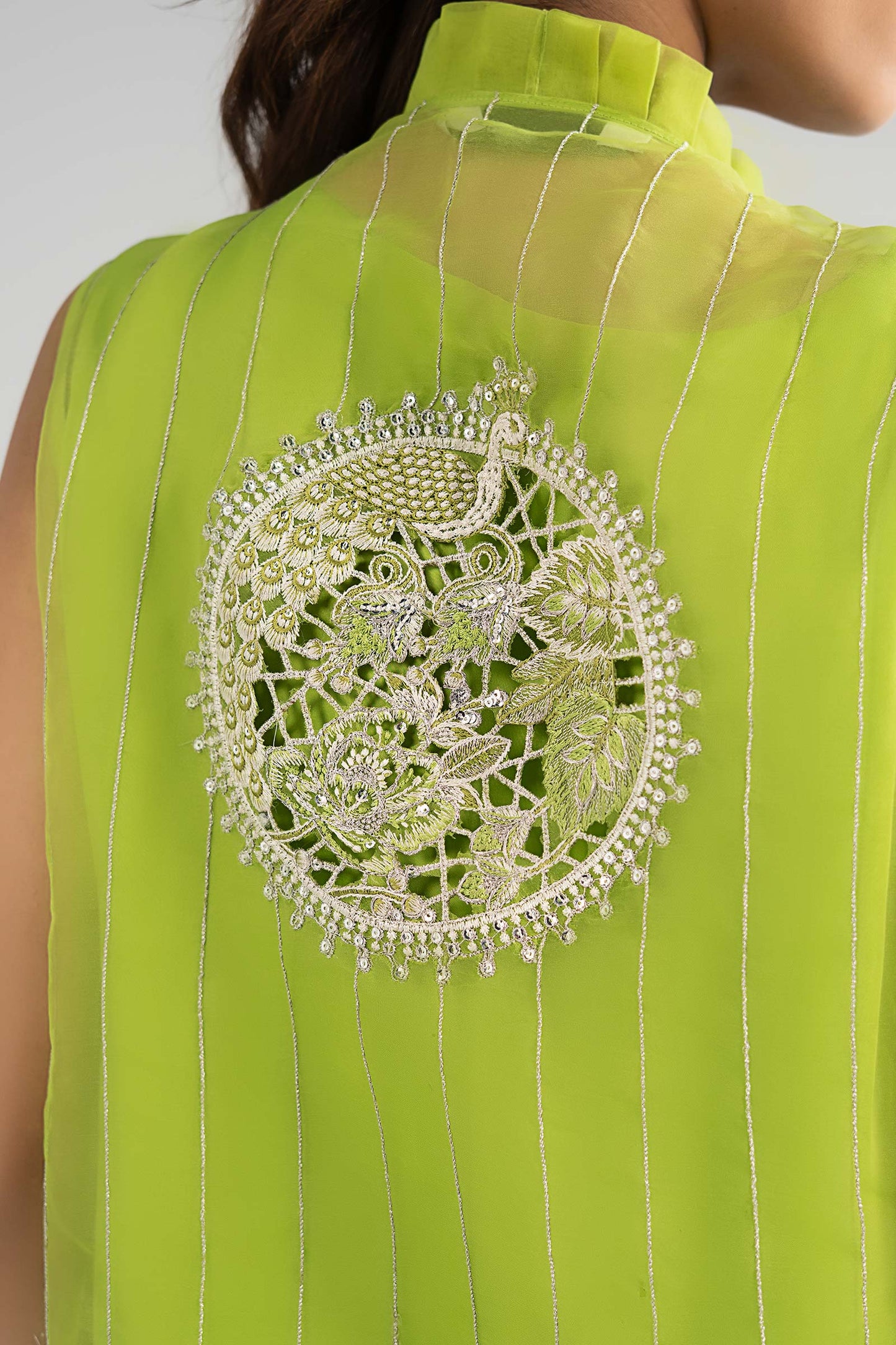 SF-EA26-22 | 3 Piece Embroidered Organza Suit | MARIA.B