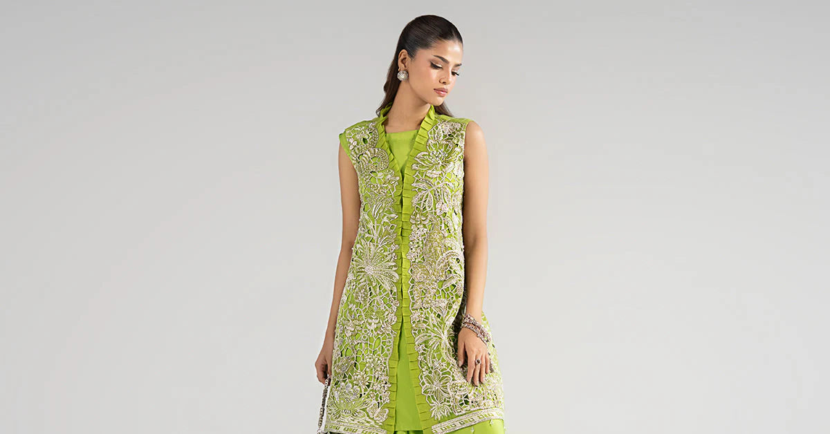 SF-EA26-22 | 3 Piece Embroidered Organza Suit | MARIA.B