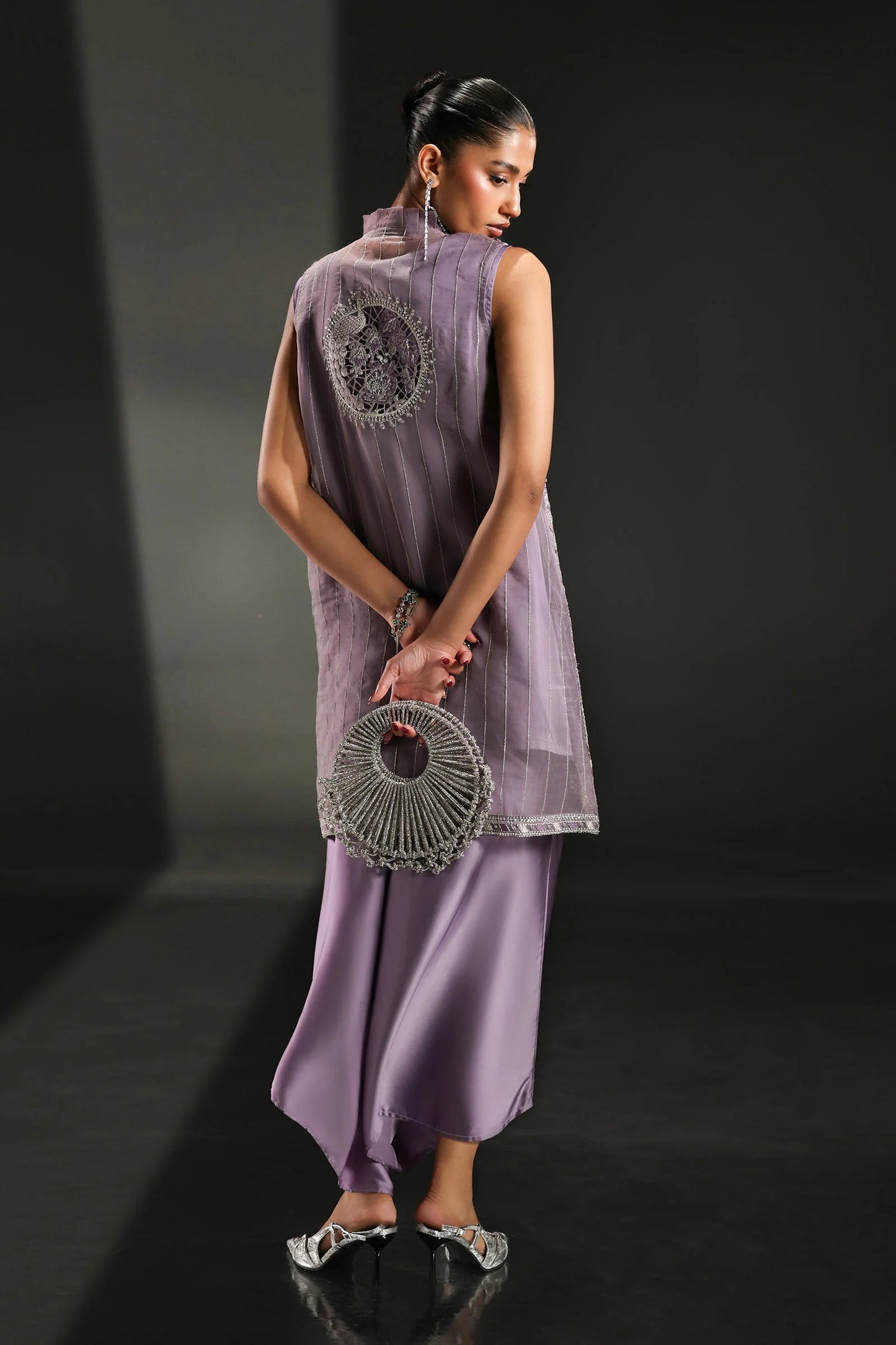 SF-EA26-22 | 3 Piece Embroidered Organza Suit | MARIA.B