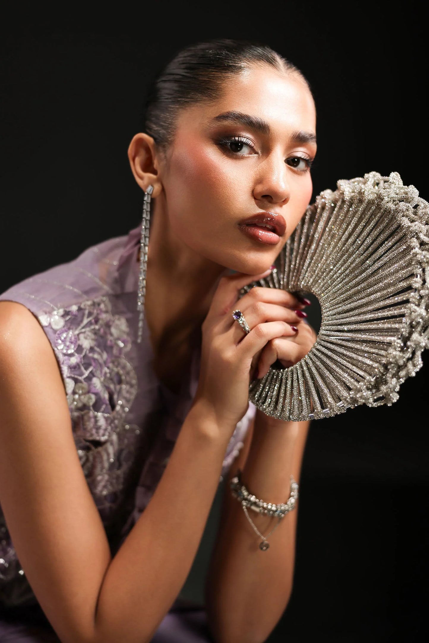 SF-EA26-22 | 3 Piece Embroidered Organza Suit | MARIA.B