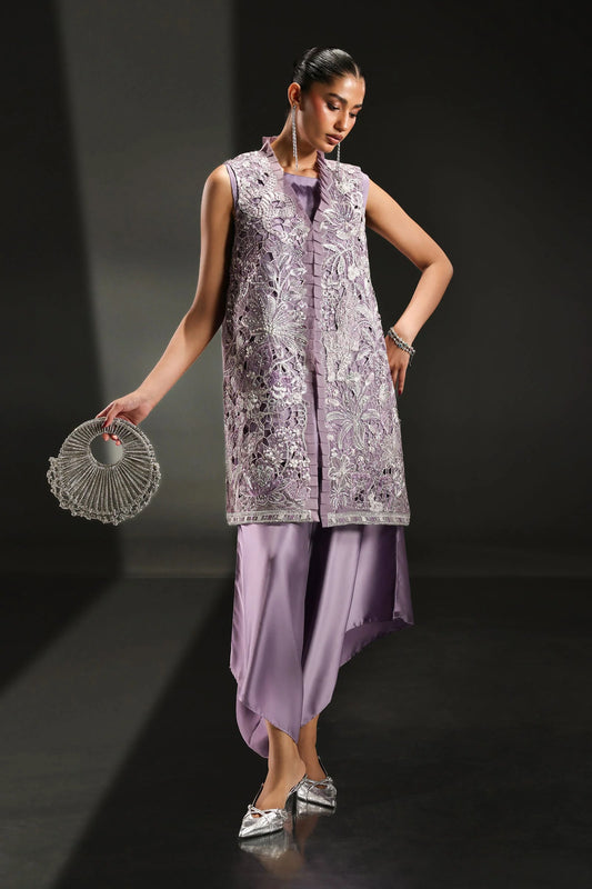 SF-EA26-22 | 3 Piece Embroidered Organza Suit | MARIA.B