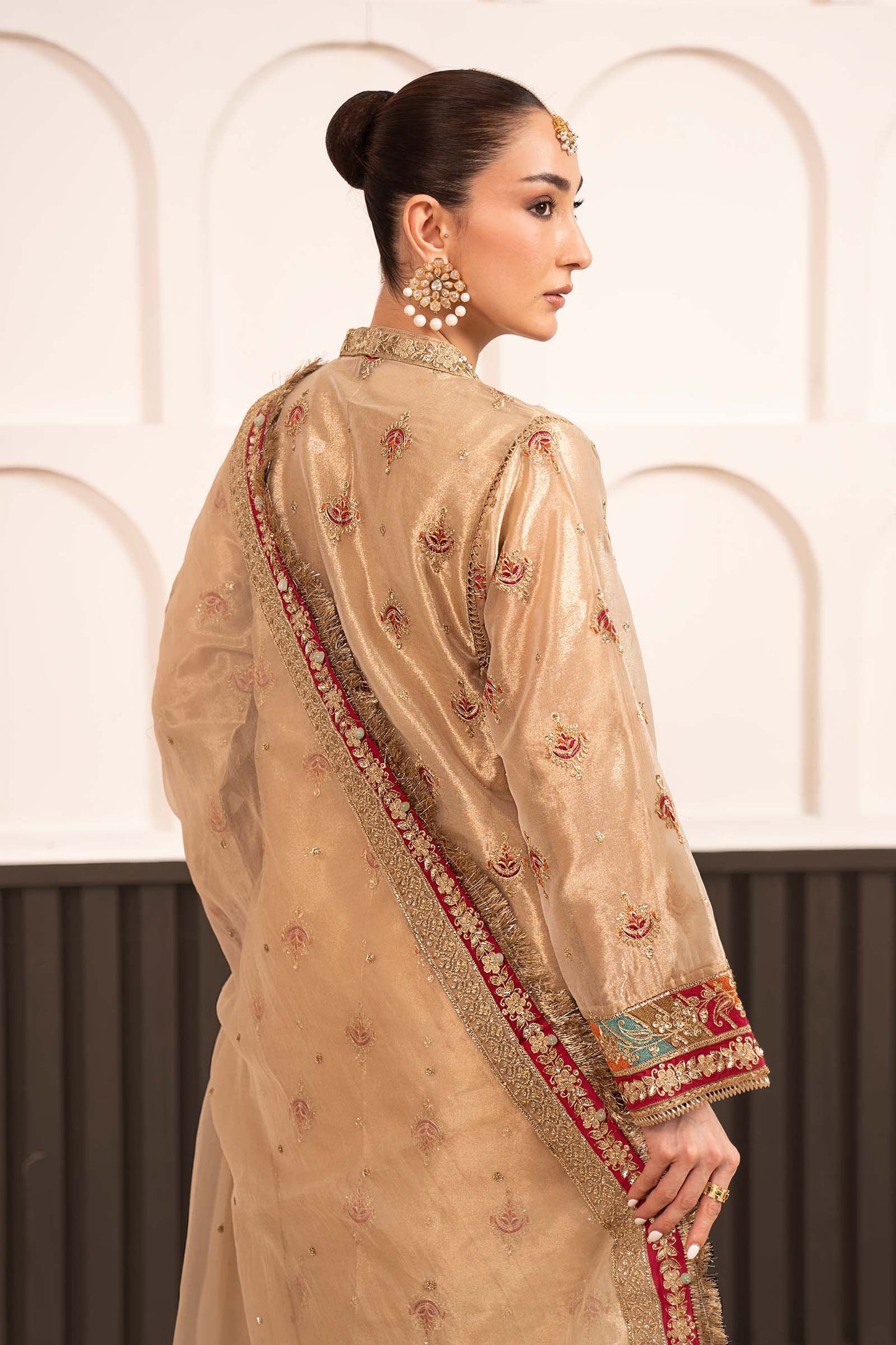 SF-EF23-27R1 | 3 Piece Embroidered Tissue Suit | MARIA.B