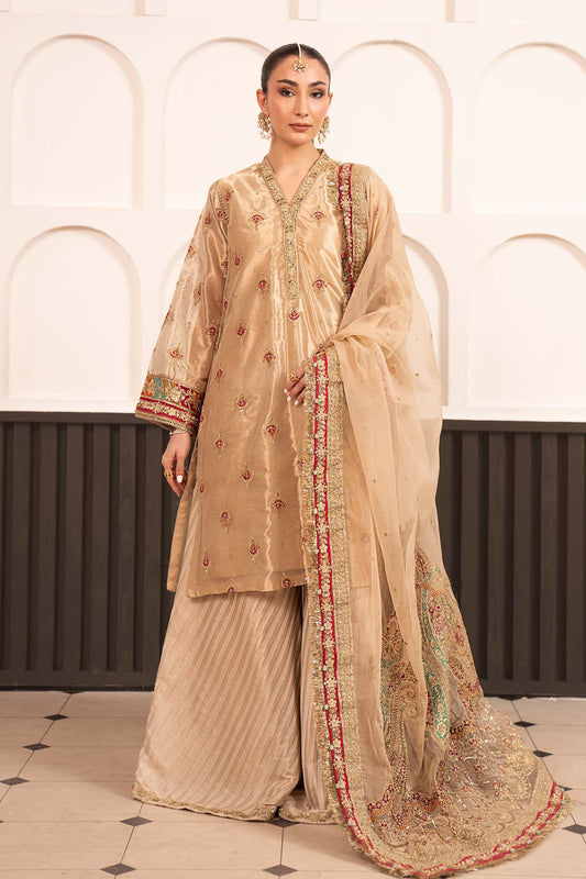 SF-EF23-27R1 | 3 Piece Embroidered Tissue Suit | MARIA.B