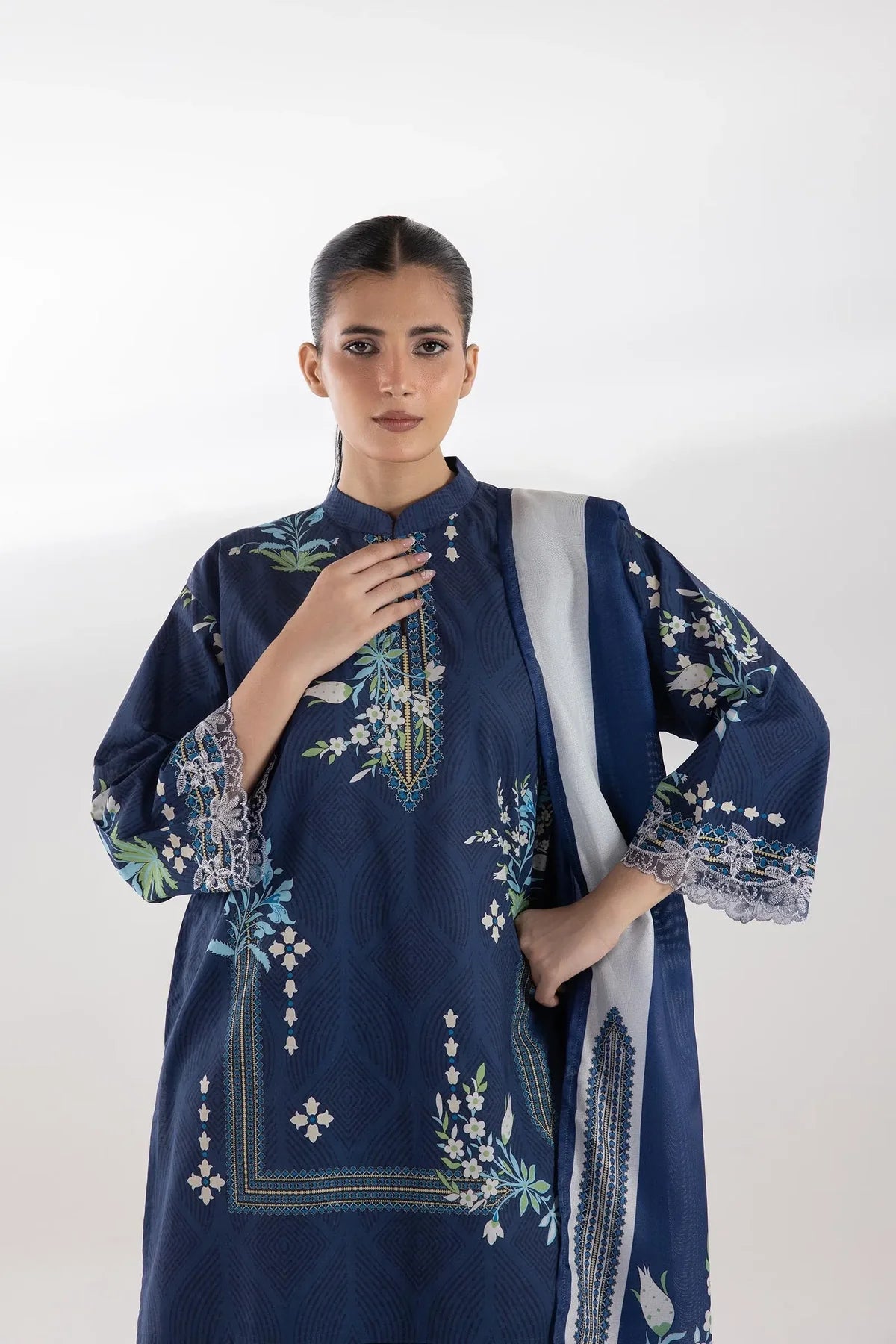 SC26MHY302BP3 | Spring Summer '26 - Stitched Printed Lawn Suit | SANA SAFINAZ