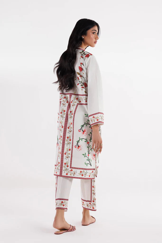 SS26BSP024P2T | Spring Summer '26 - Stitched Printed Lawn Shirt + Culotte | SANA SAFINAZ