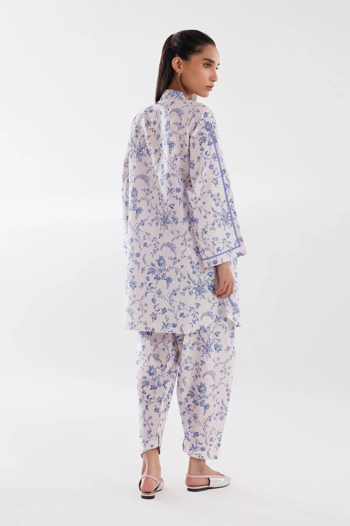 SS26BSP036P2T | Spring Summer '26 - Stitched Printed Brochia Shirt + Shalwar  | SANA SAFINAZ