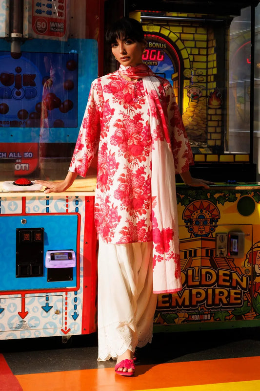 SS26BSP137P2D | Spring Summer '26 - Stitched Printed Lawn Shirt + Dupatta | SANA SAFINAZ