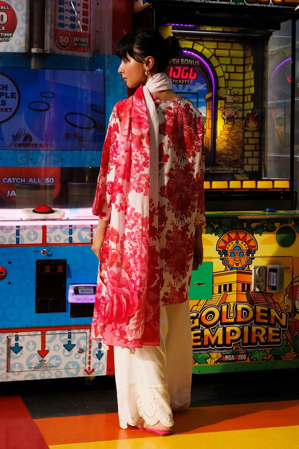 SS26BSP137P2D | Spring Summer '26 - Stitched Printed Lawn Shirt + Dupatta | SANA SAFINAZ