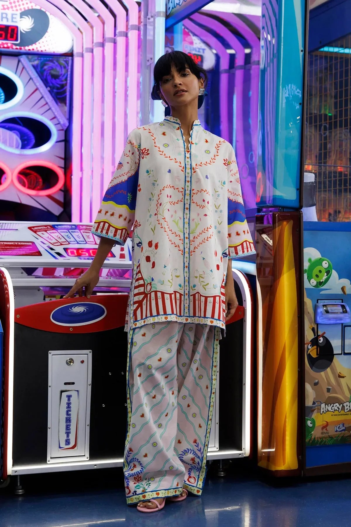 SS26BSP149P2T | Spring Summer '26 - Stitched Printed Lawn Shirt + Shalwar | SANA SAFINAZ