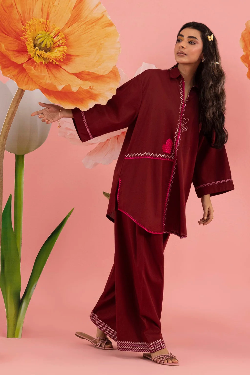 SS26ESE326P2T | New Arrivals | Sana Safinaz