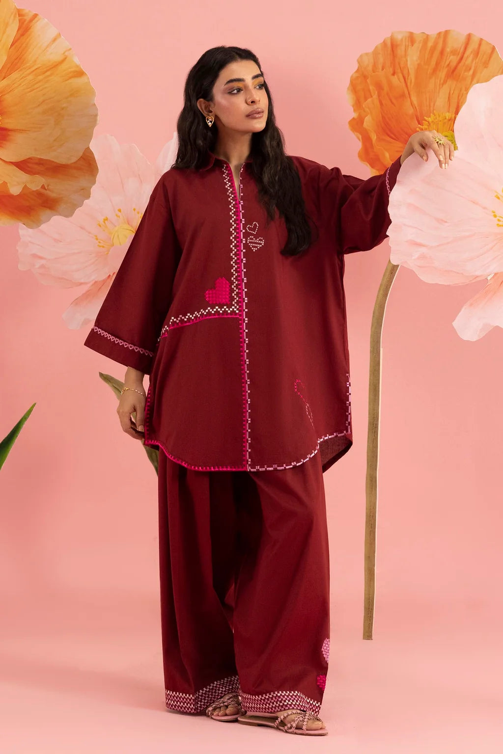 SS26ESE326P2T | New Arrivals | Sana Safinaz