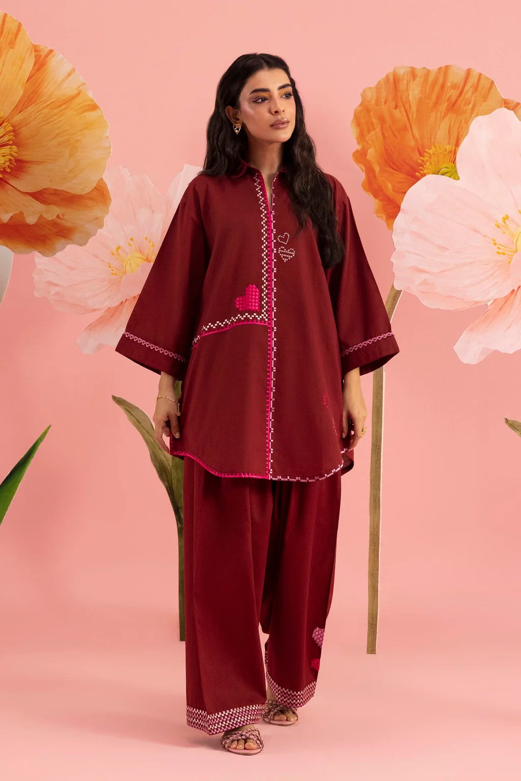 SS26ESE326P2T | New Arrivals | Sana Safinaz