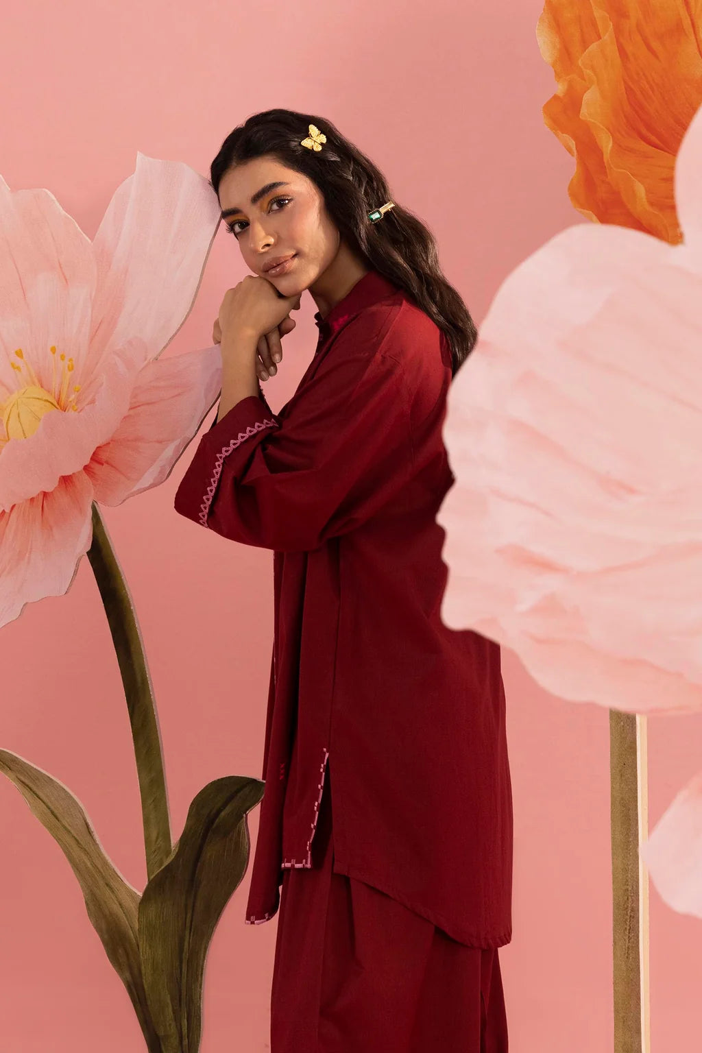 SS26ESE326P2T | New Arrivals | Sana Safinaz