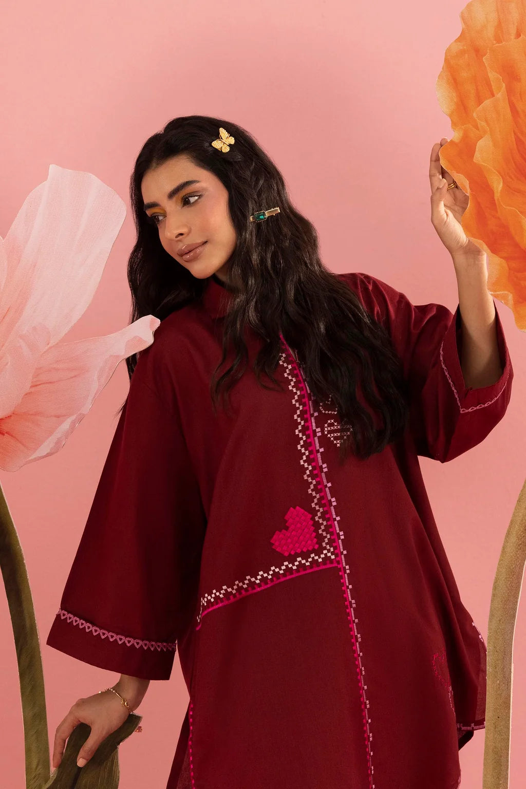 SS26ESE326P2T | New Arrivals | Sana Safinaz
