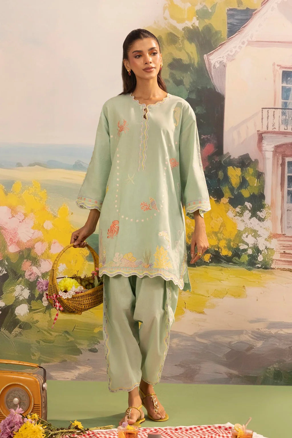 SS26ESE329P2T | New Arrivals | Sana Safinaz