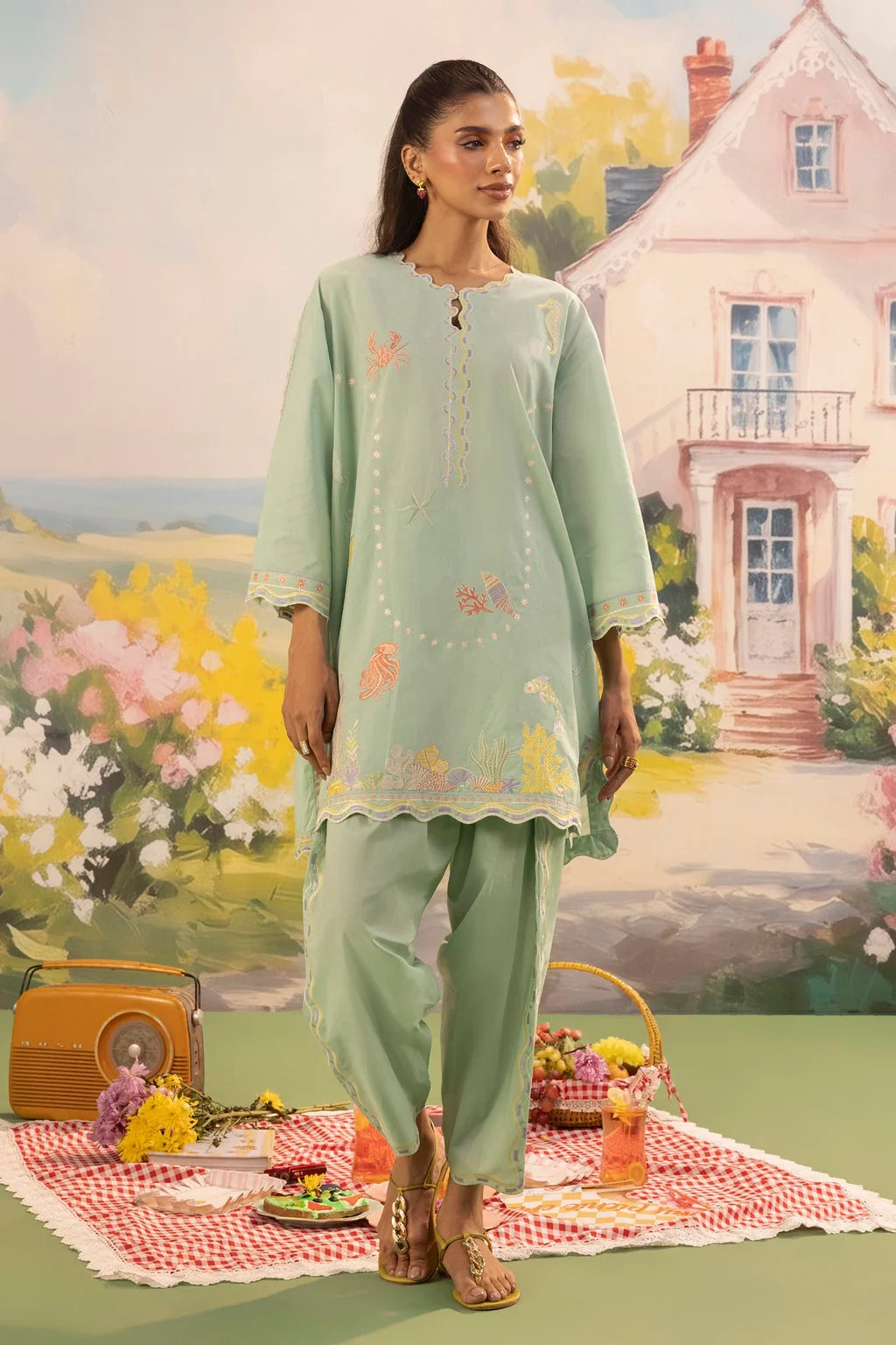 SS26ESE329P2T | New Arrivals | Sana Safinaz