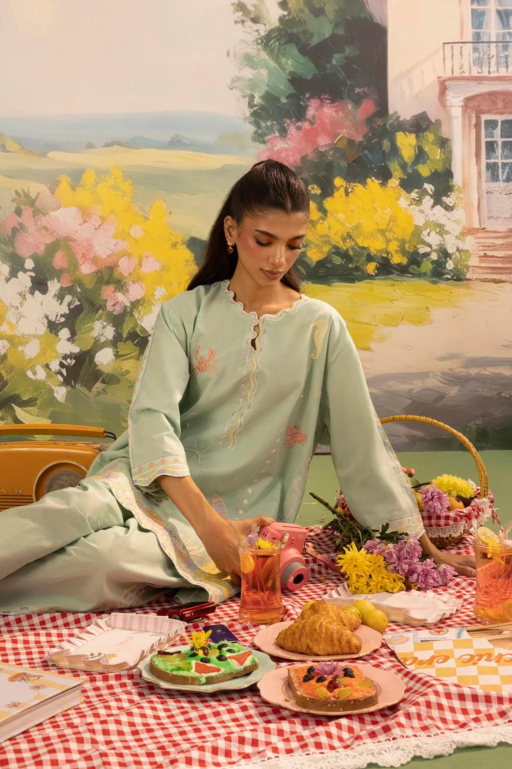 SS26ESE329P2T | New Arrivals | Sana Safinaz