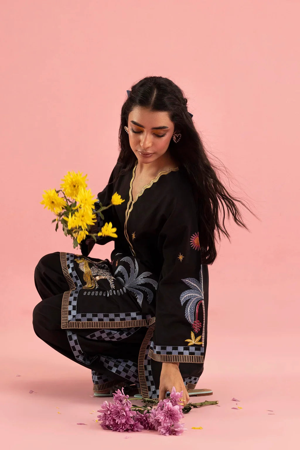 SS26ESE330P2T | New Arrivals | Sana Safinaz