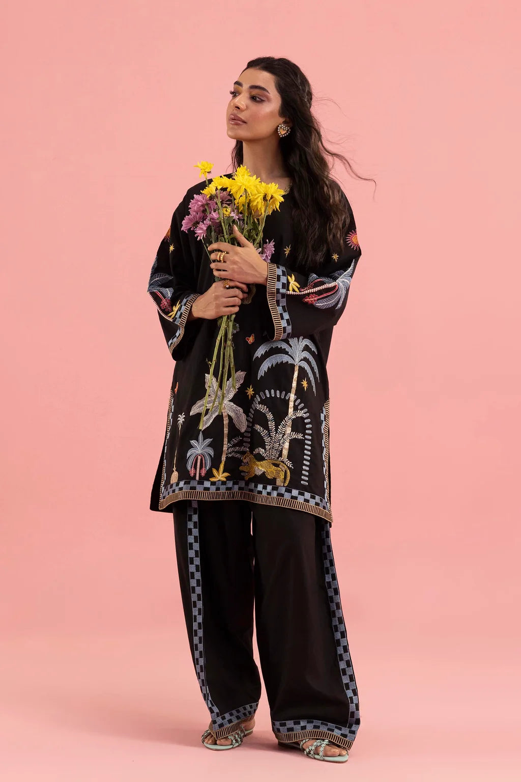 SS26ESE330P2T | New Arrivals | Sana Safinaz