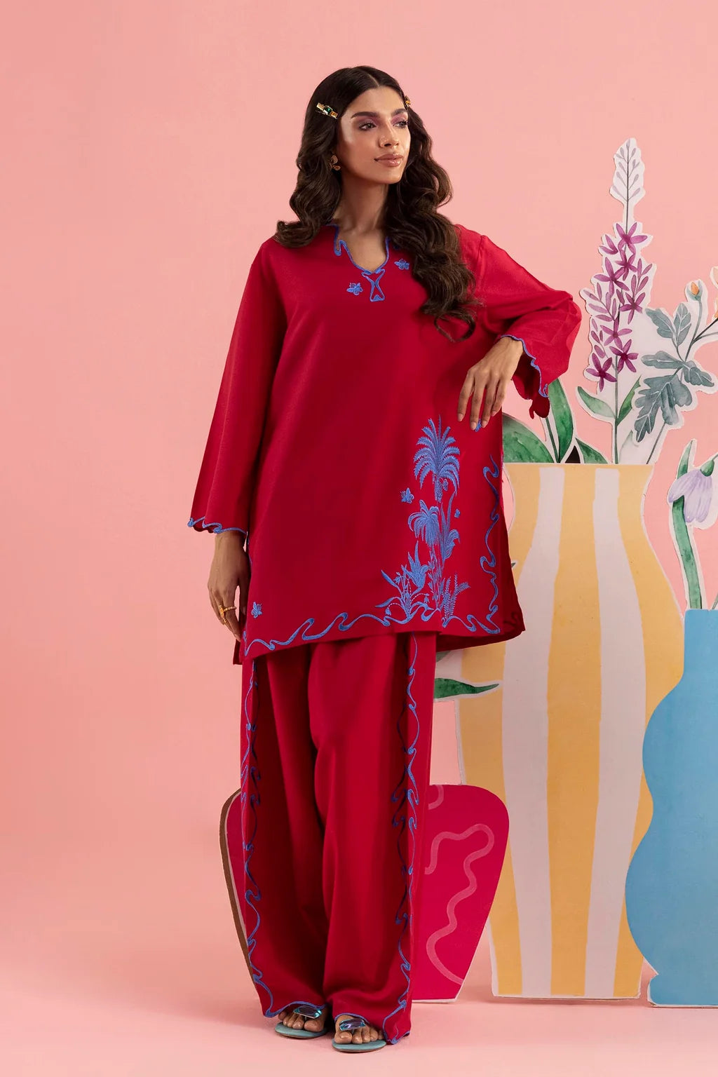 SS26ESE360P2T | New Arrivals | Sana Safinaz