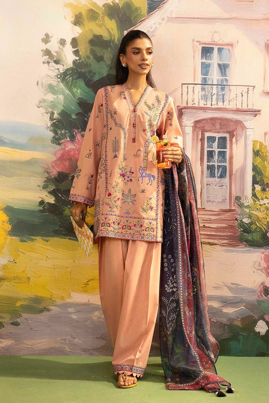 SS26ESE390P2T | New Arrivals | Sana Safinaz