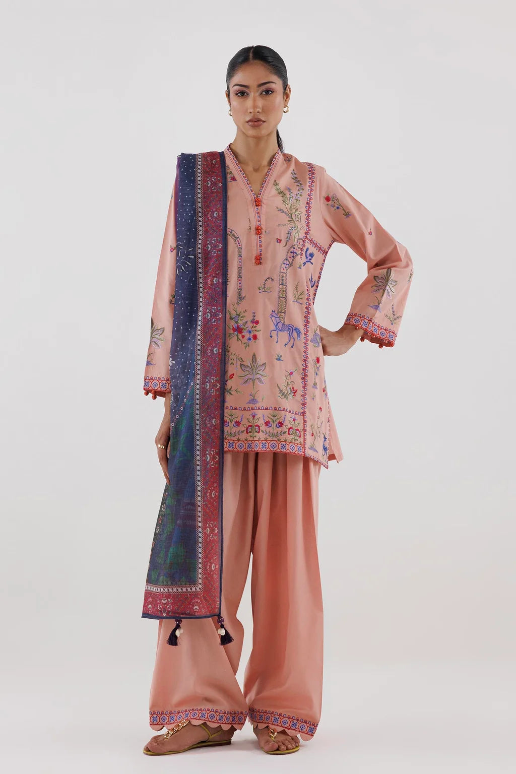 SS26ESE390P2T | New Arrivals | Sana Safinaz
