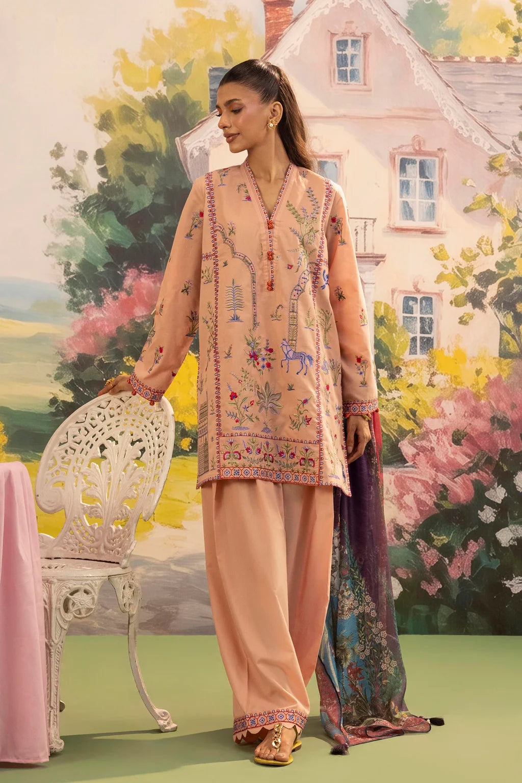 SS26ESE390P2T | New Arrivals | Sana Safinaz