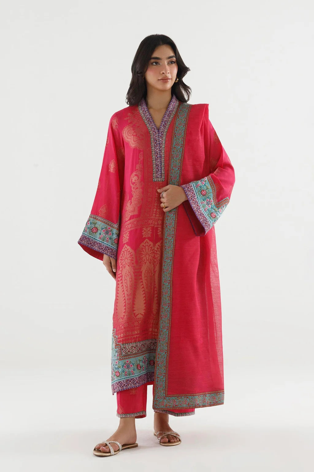 SS26ESE395P3 | New Arrivals | Sana Safinaz