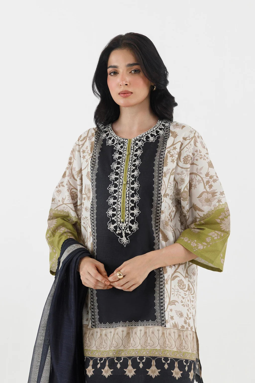 SS26MHY301AP2D | New Arrivals | Sana Safinaz