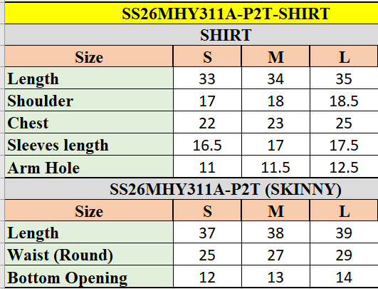 SS26MHY311AP2T | New Arrivals | Sana Safinaz
