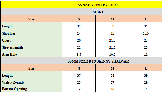 SS26MUZ212BP3 | New Arrivals | Sana Safinaz