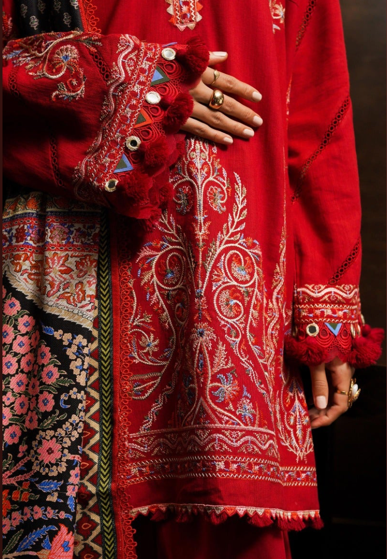 M233-019B-CP | Muzlin Summer'25 | SANA SAFINAZ